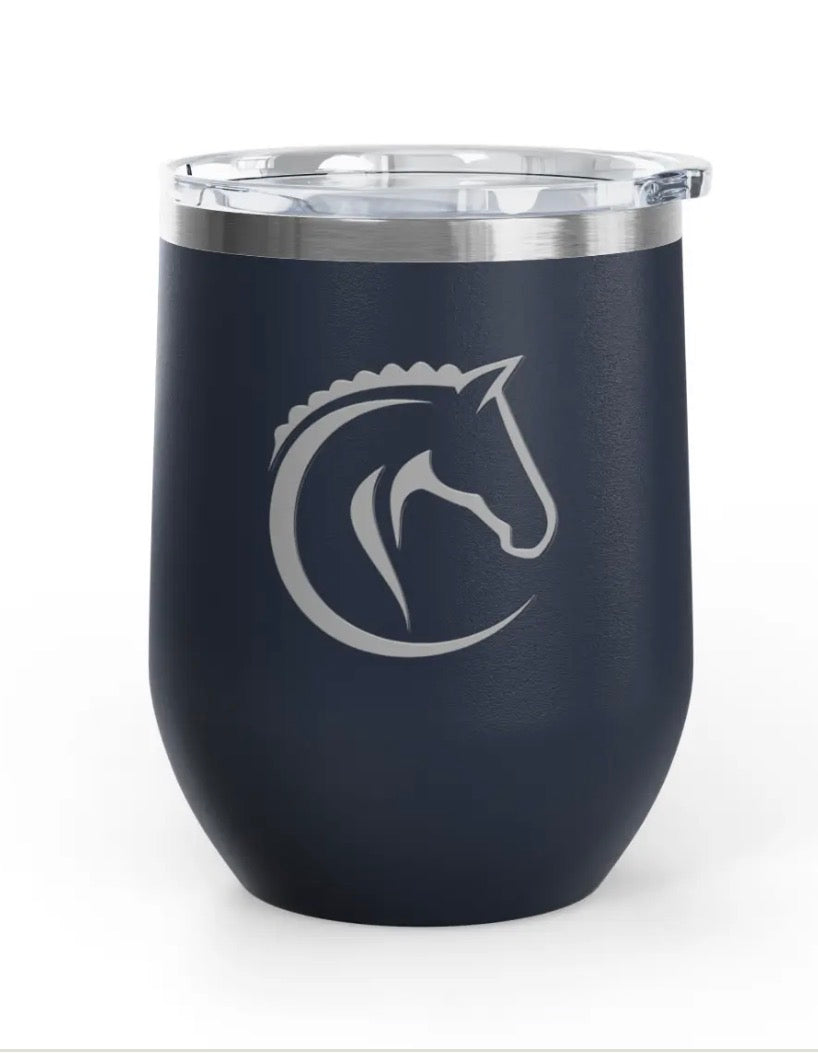 Wine Tumblers -  12 oz. - Horse Profile