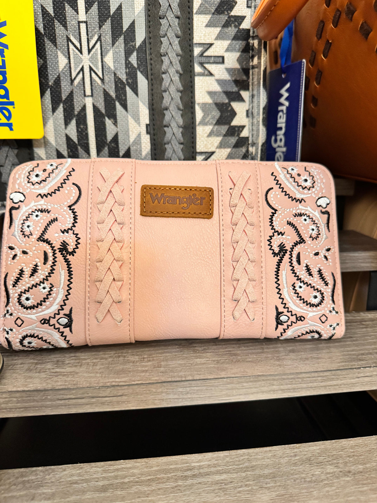 Wrangler Braided Paisley Bandana Wallet