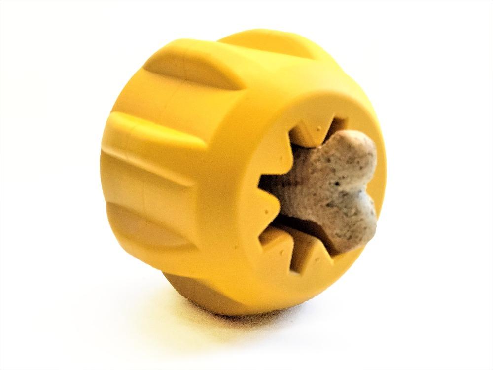 Gear eDispenser Rubber Treat Holder and Chew Toy for Dogs