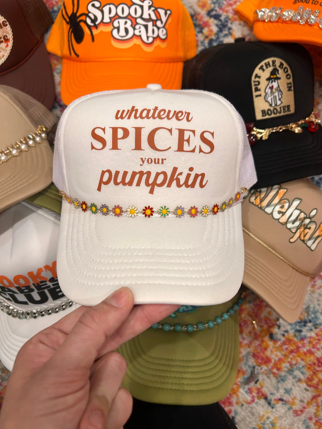 Whatever Spices Your Pumpkin Trucker Hat