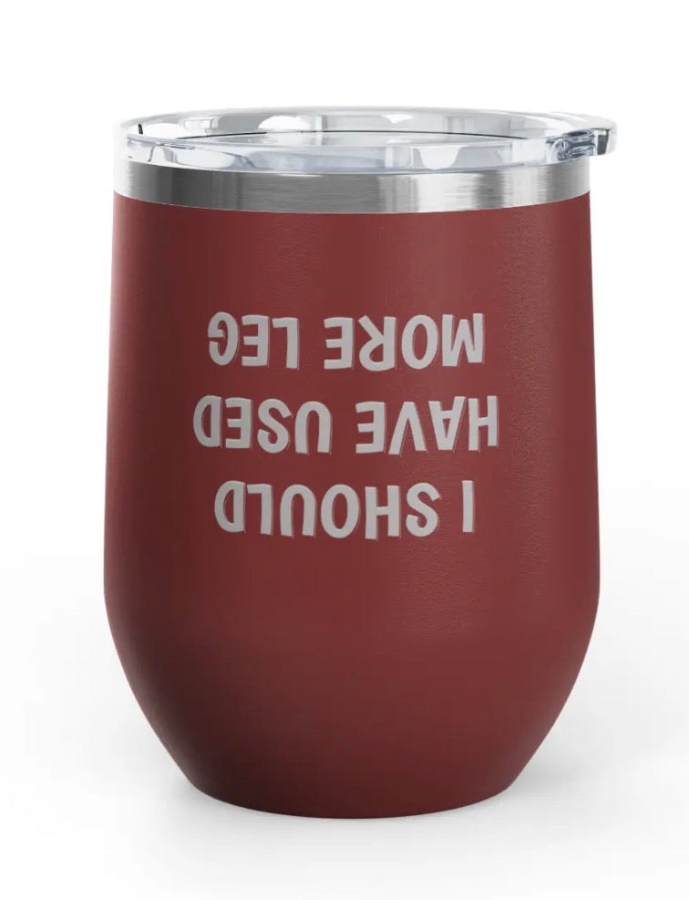 Wine Tumblers, 12 oz. - Engraved - More Leg