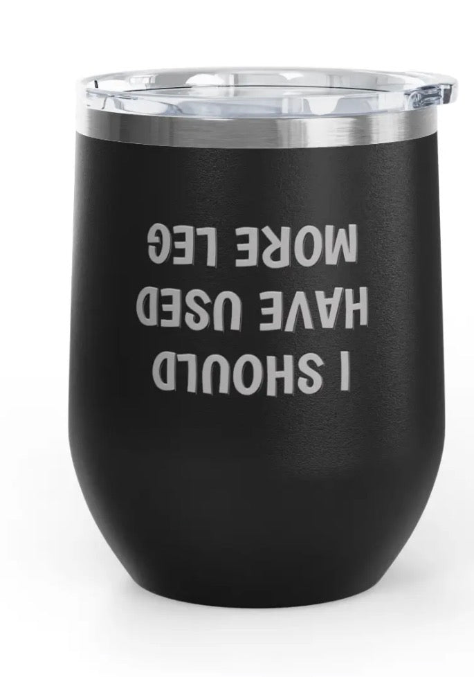 Wine Tumblers, 12 oz. - Engraved - More Leg