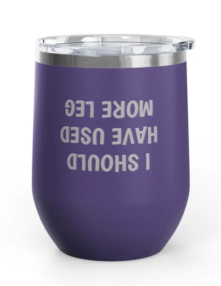 Wine Tumblers, 12 oz. - Engraved - More Leg