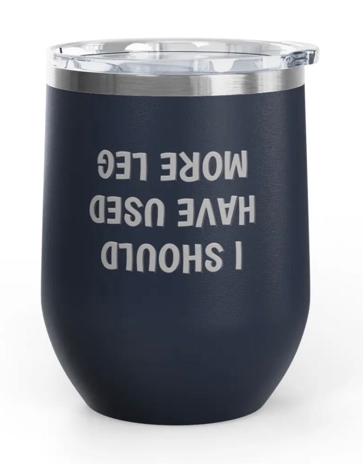 Wine Tumblers, 12 oz. - Engraved - More Leg
