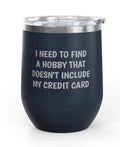 Wine Tumblers -  12 oz. - Credit Card - Engraved