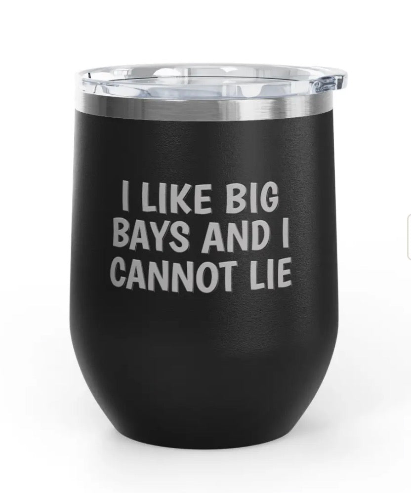 Wine tublers, 12 oz. - Engraved - Big Bays