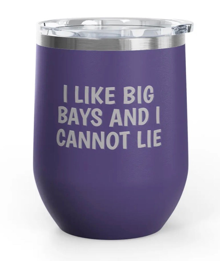 Wine tublers, 12 oz. - Engraved - Big Bays