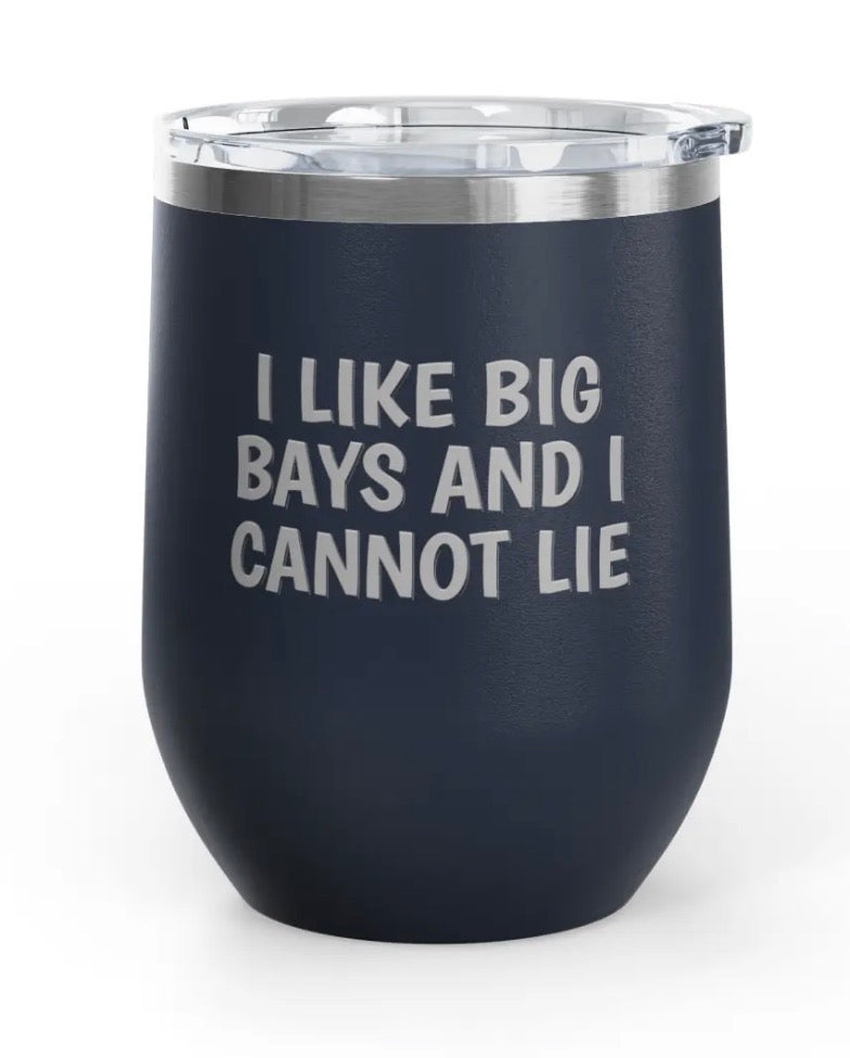 Wine tublers, 12 oz. - Engraved - Big Bays