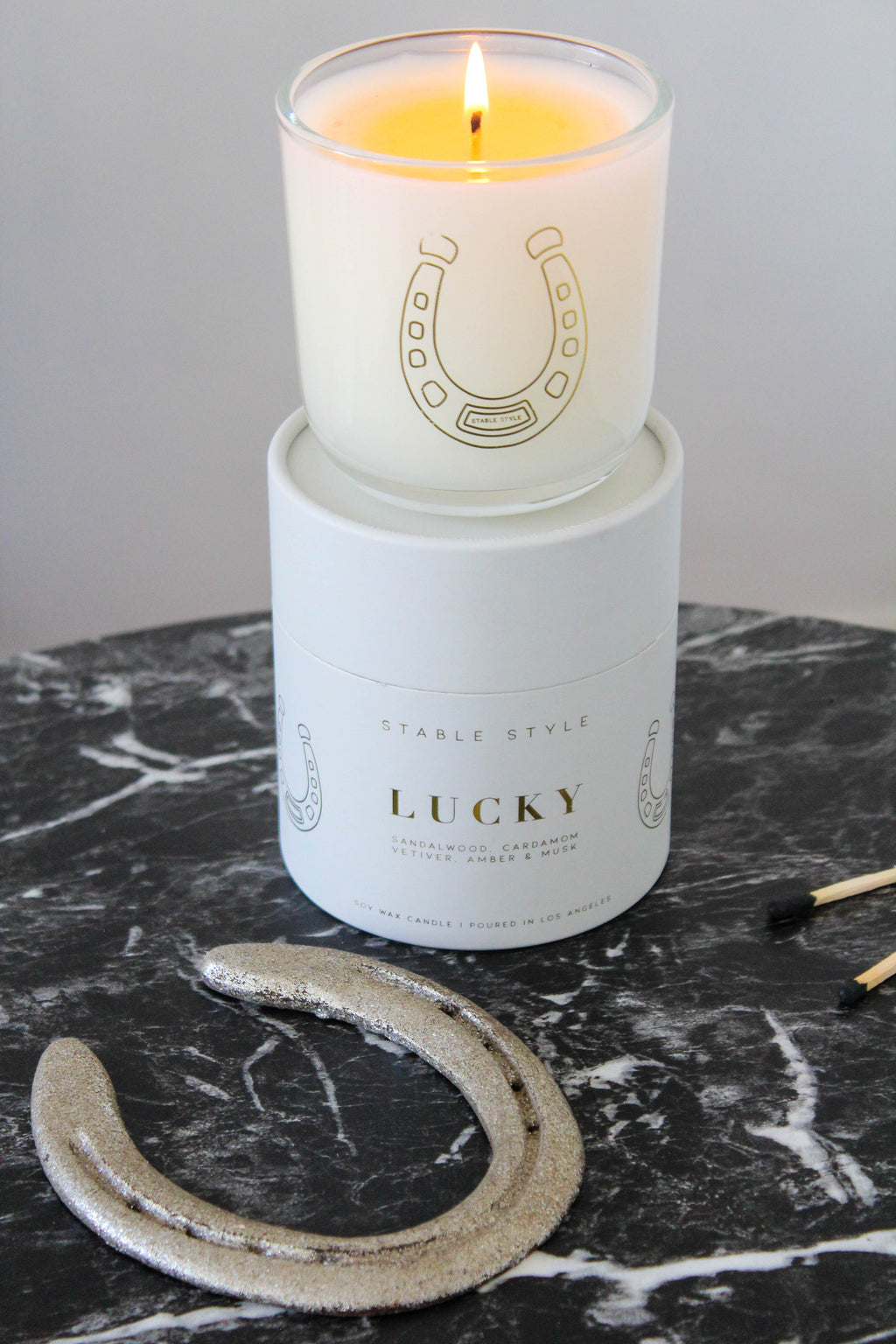 Horseshoe Candle - Lucky