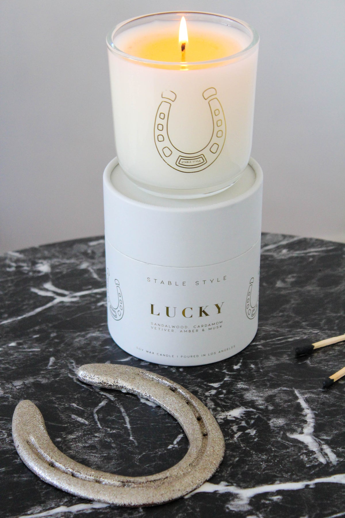 Horseshoe Candle - Lucky