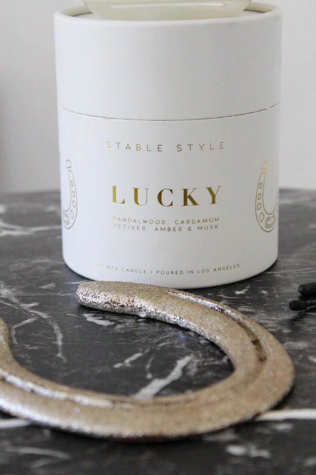 Horseshoe Candle - Lucky