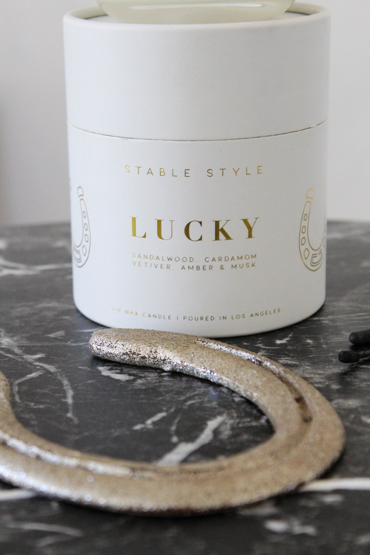 Horseshoe Candle - Lucky