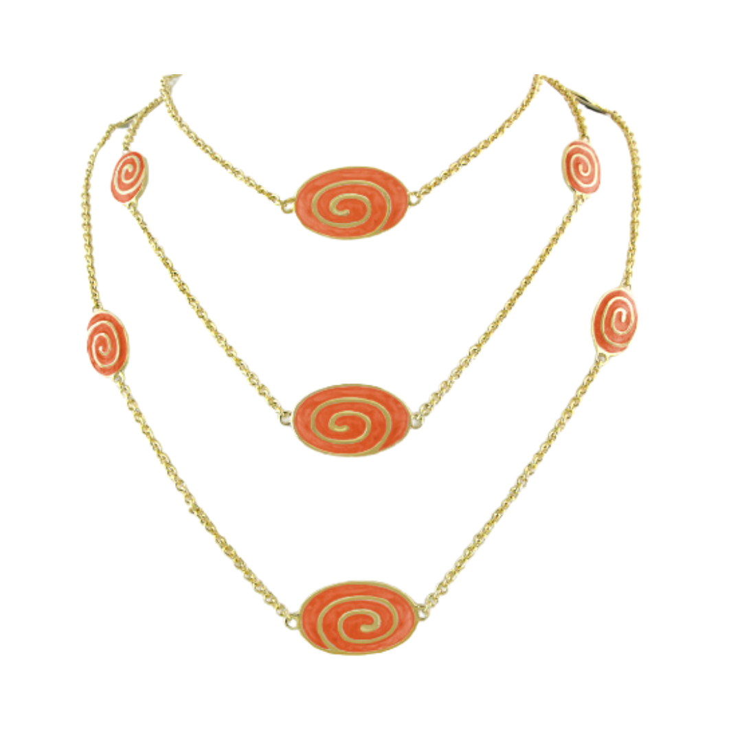 Signature Swirl Necklace 18K
