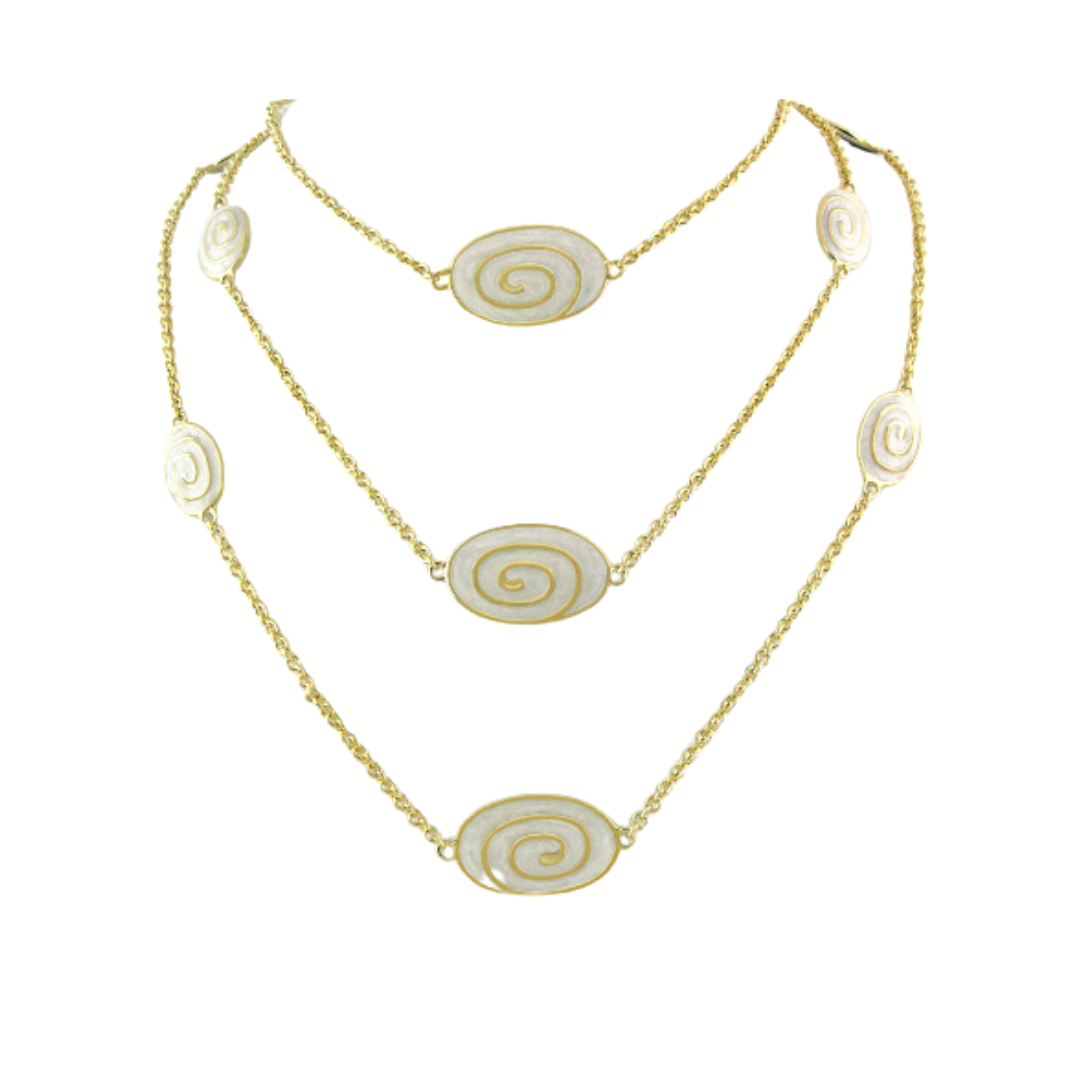 Signature Swirl Long Necklace Crafted