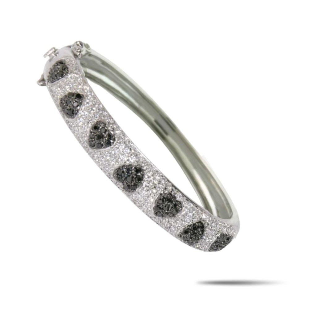 Pave Hearts Bangle