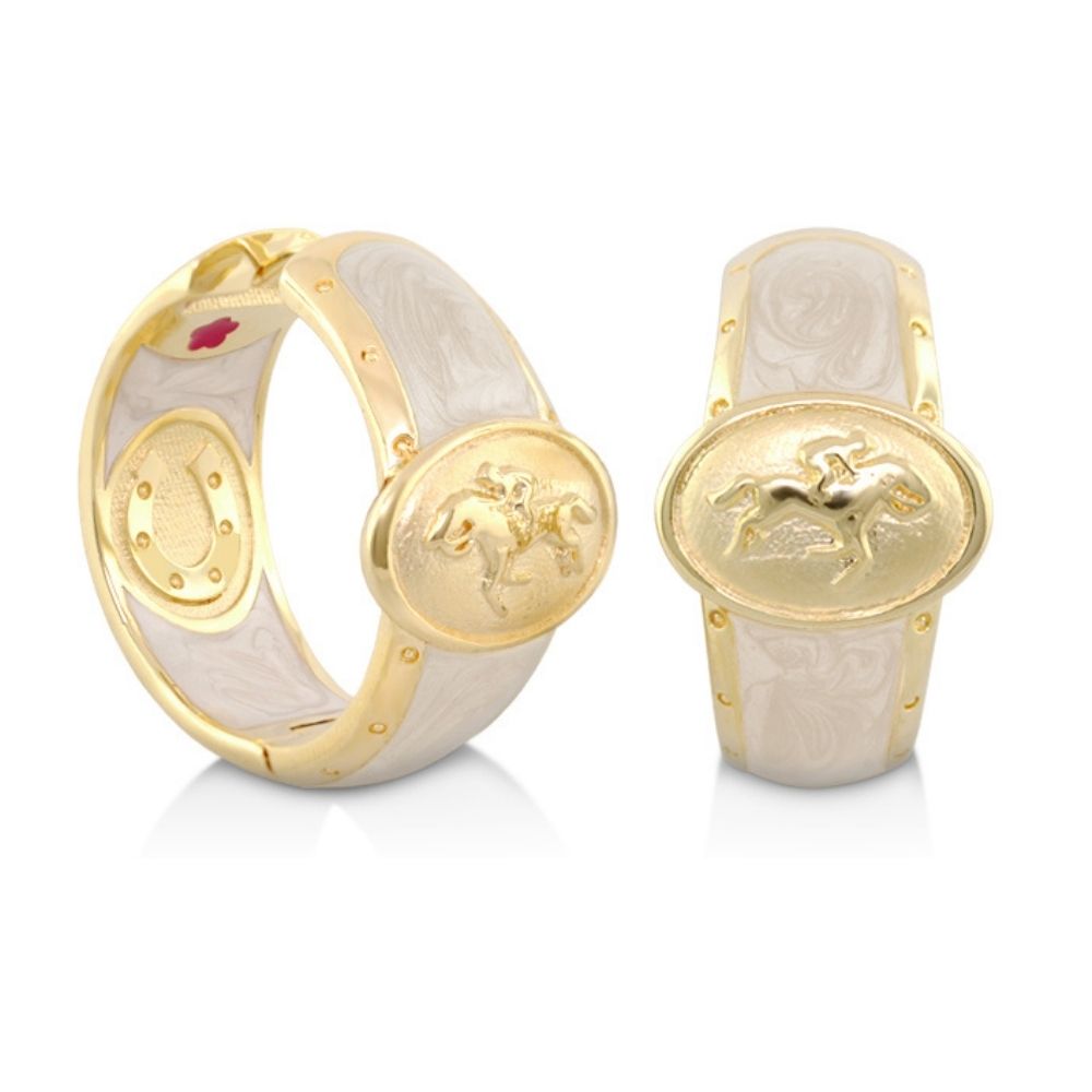 Equestrian Hoop Earrings
