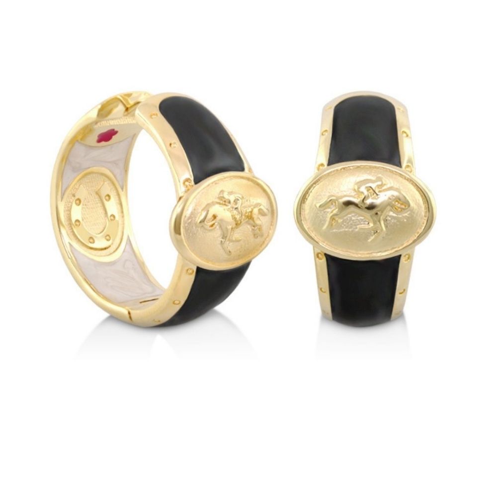 Equestrian Hoop Earrings