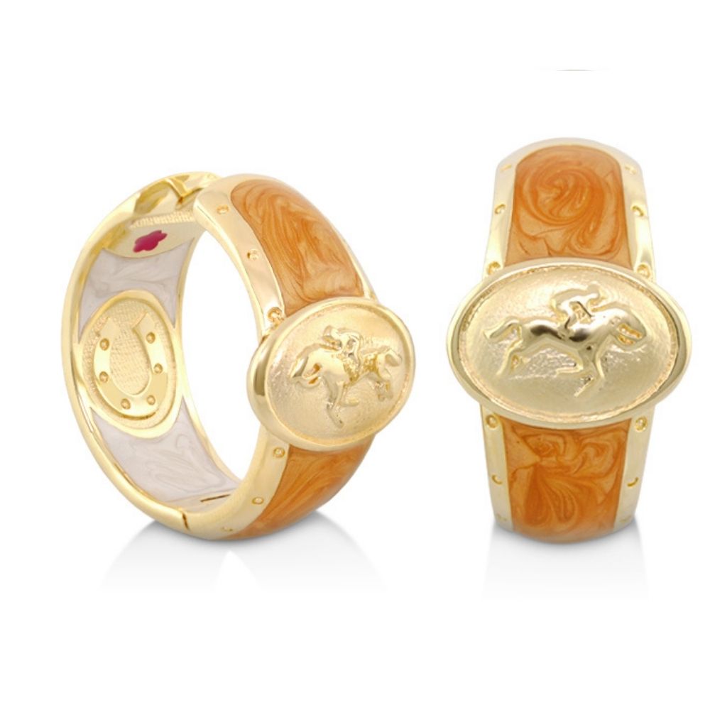 Equestrian Hoop Earrings