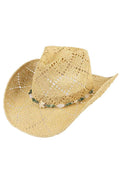 C.C Starfish and Bead Band Pattern Paper Cowboy Hat