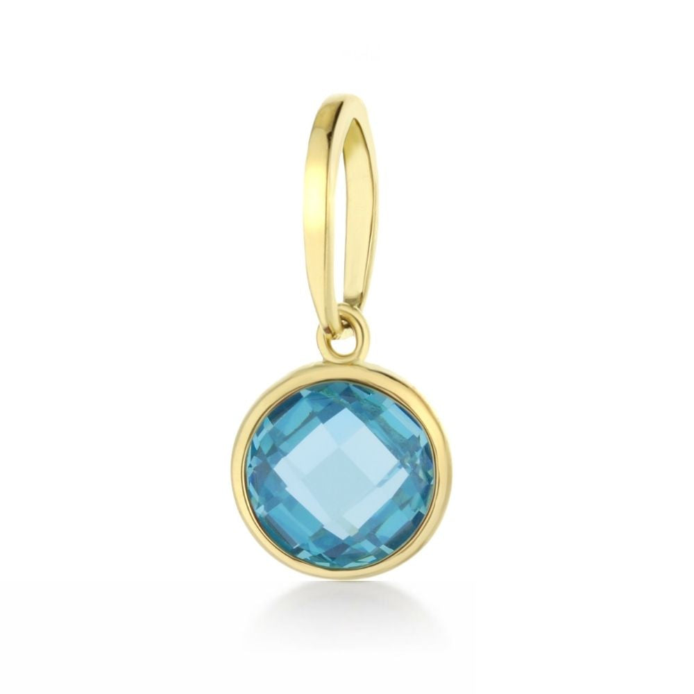 March Birthstone Color Pendant