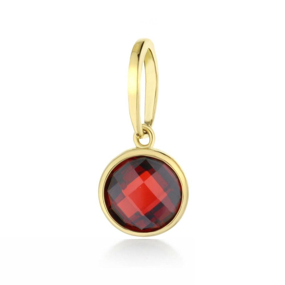 January Birthstone Color Pendant