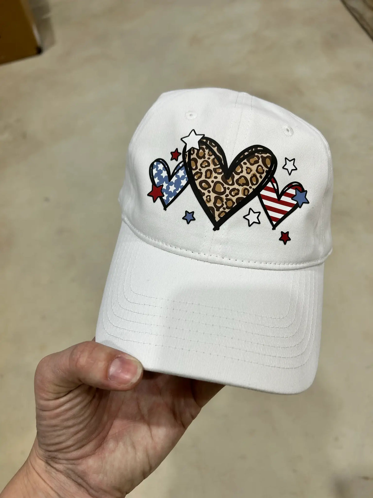 Patriotic Hearts Cap