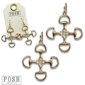 Equestrian snaffle bit earring