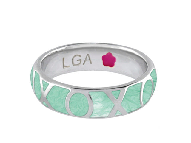 Xoxo Ring Stackable Solid Brass Ring