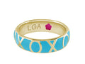 Xoxo Stackable Brass Ring
