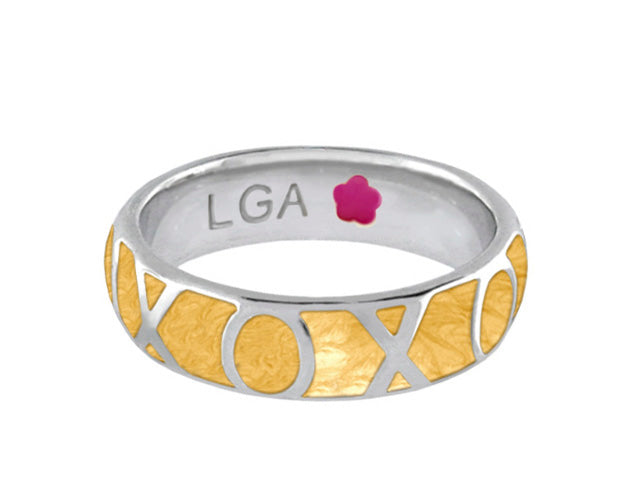 Xoxo Ring Stackable Brass