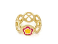 Falling Flowers Ring Band