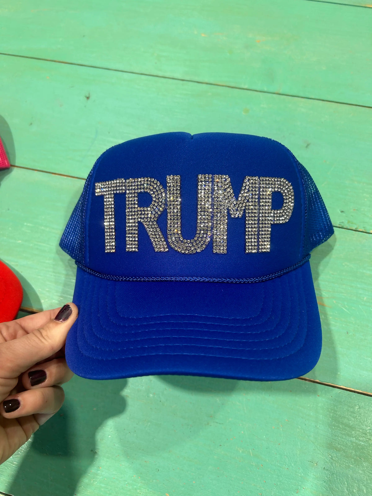 Rhinestone TRUMP Trucker