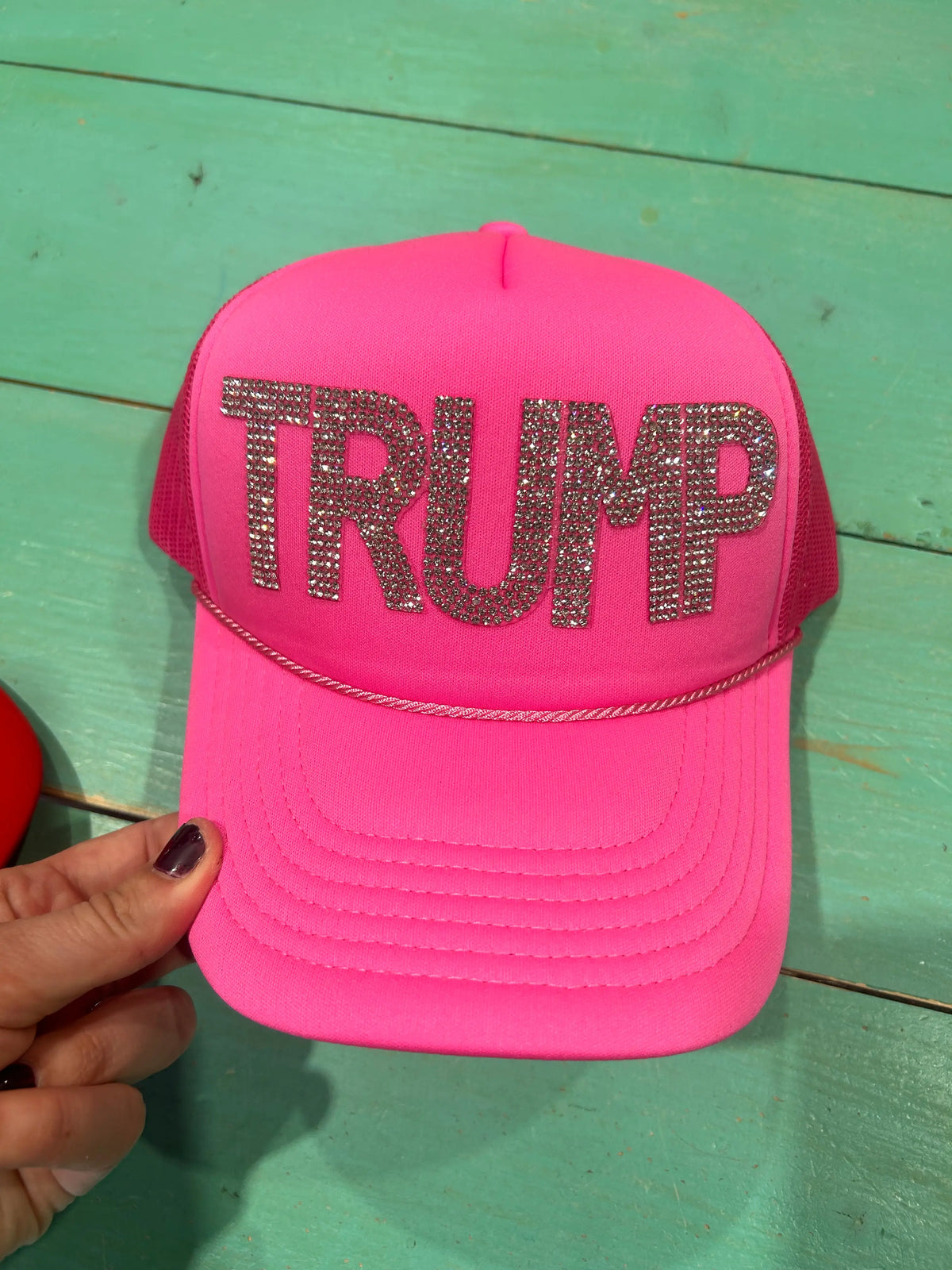 Rhinestone TRUMP Trucker
