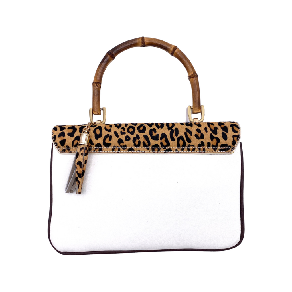 Rowan Bag in Leopard with Brown