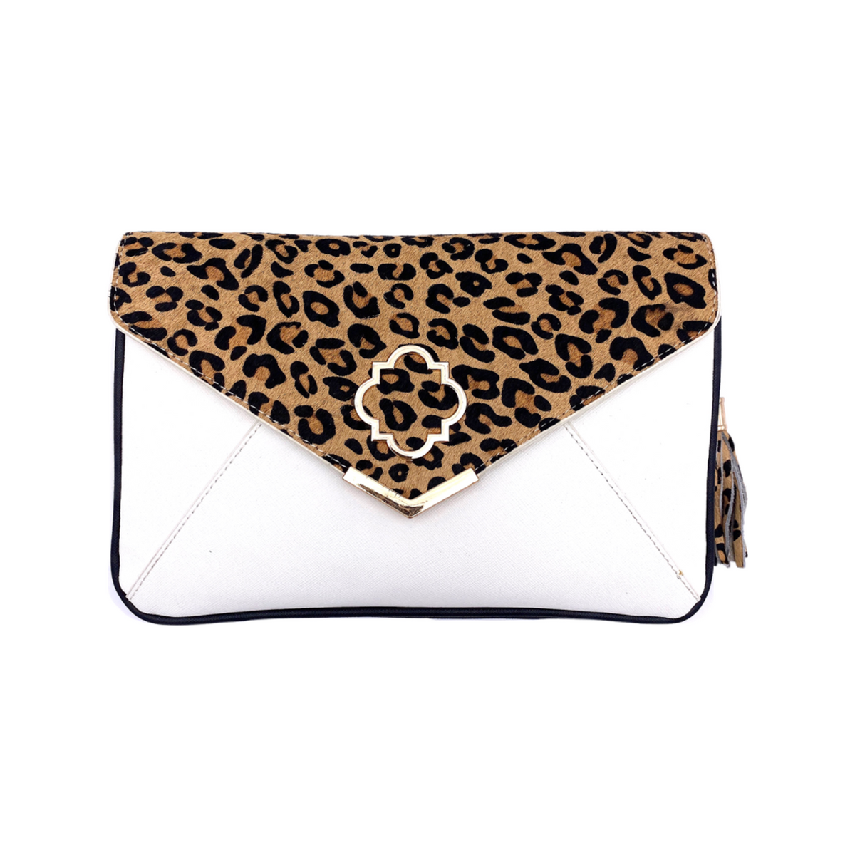Rowan Leopard Clutch