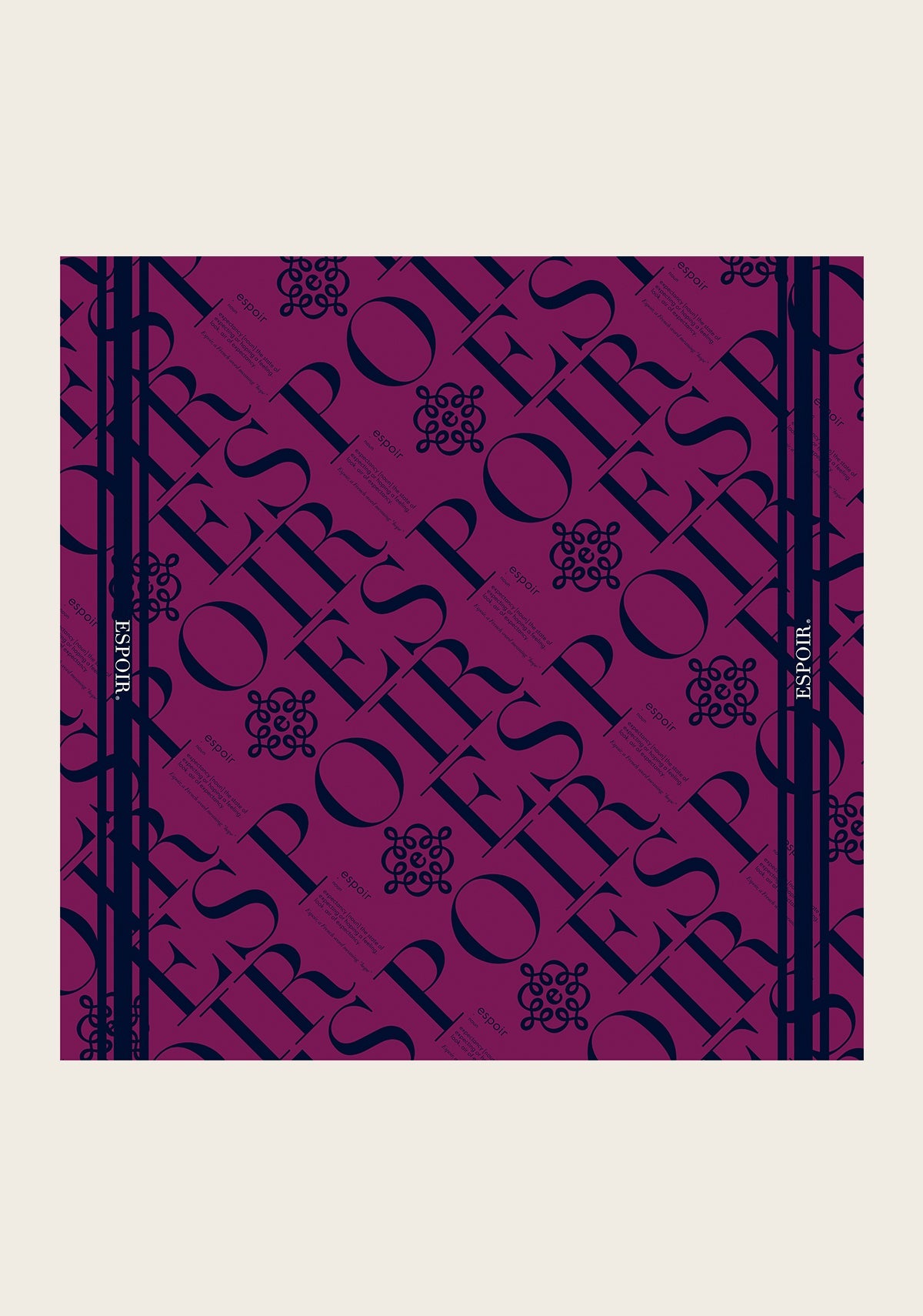 ESPOIR on Berry Square Scarf
