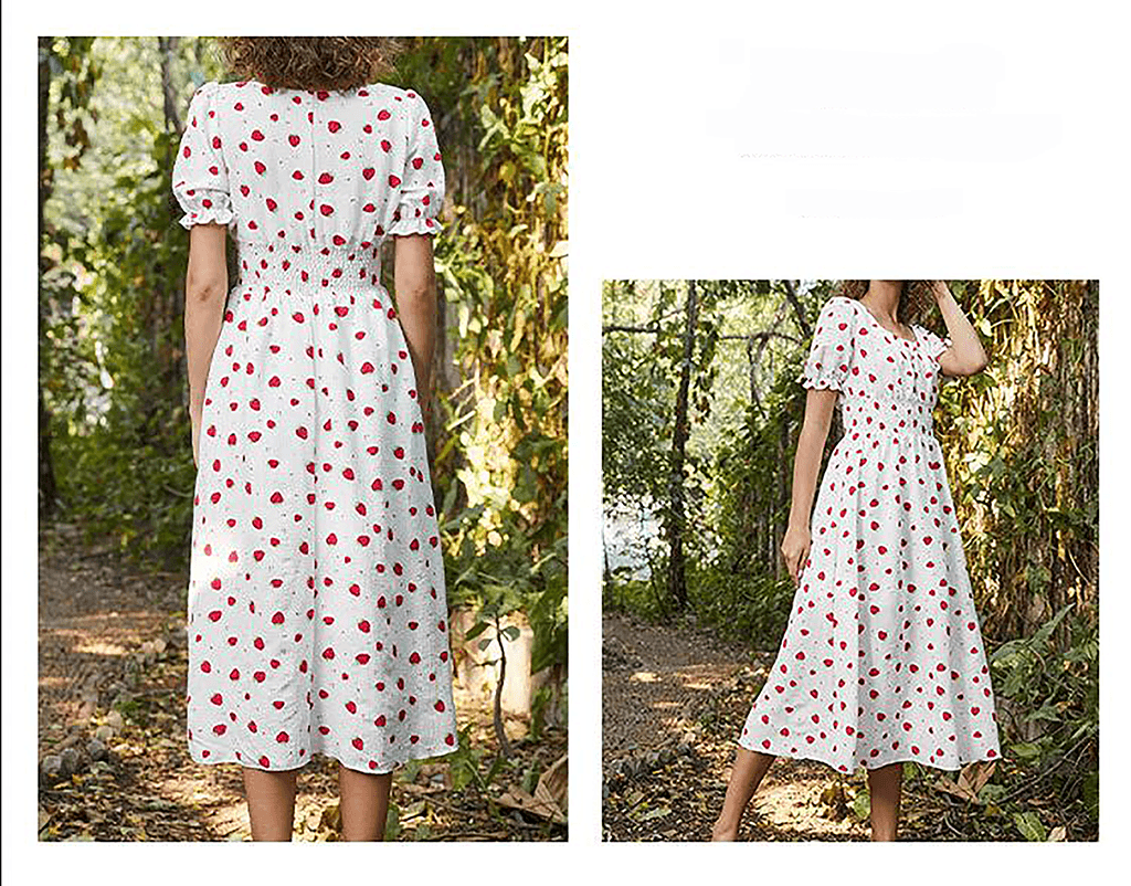 Strawberry Fields Women's Summer Dress Floral Chiffon SF01