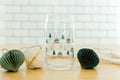 Christmas Tree Glass Can Cup