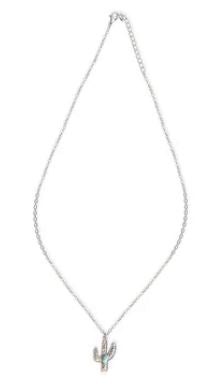 Desert Bloom Saguaro Cactus Necklace Jewelry DB-SC-01