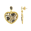 Retro Hearts earring