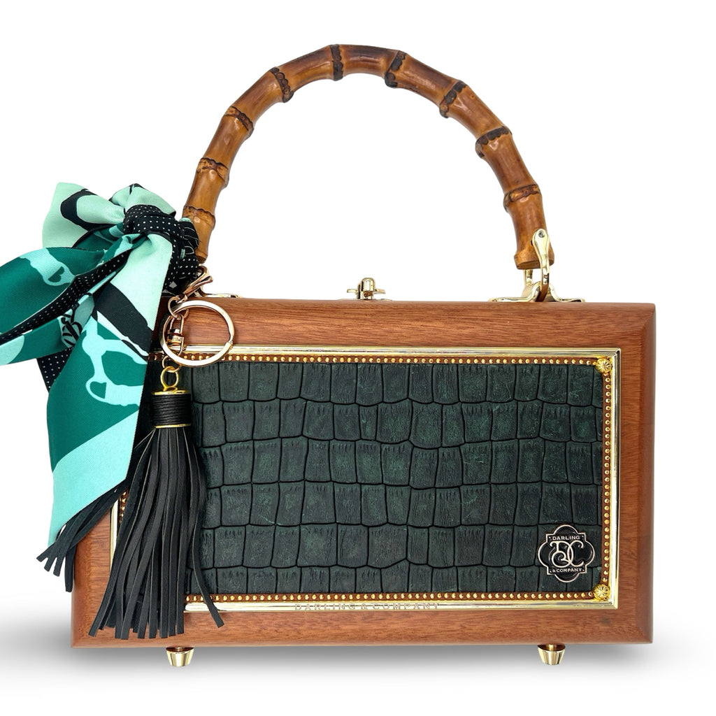 What a Croc in Evergreen Bag