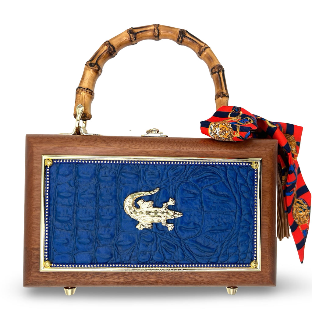 What a Croc in Blue Bag