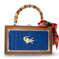 What a Croc in Blue Bag