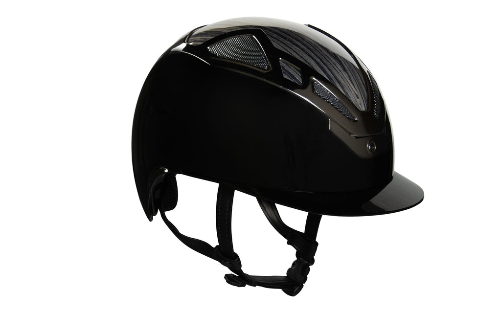 Suomy Apex Riding Helmet For Equestrian Use Wood Black Glossy