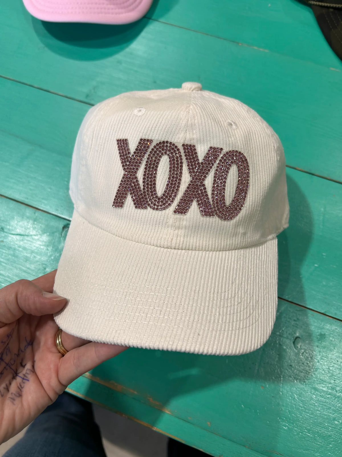 XOXO Rhinestone Trucker
