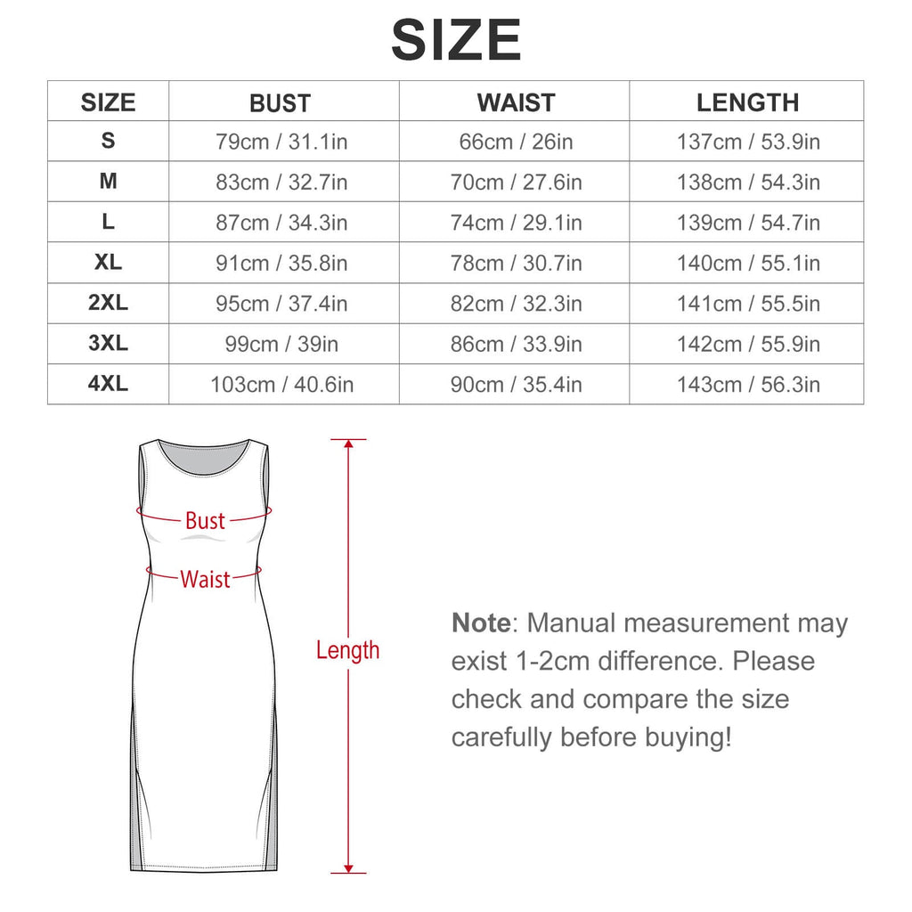 Baha Ranch Colores De Mexico Destination Mexico Sleeveless Bodycon Side Slit Long Dress