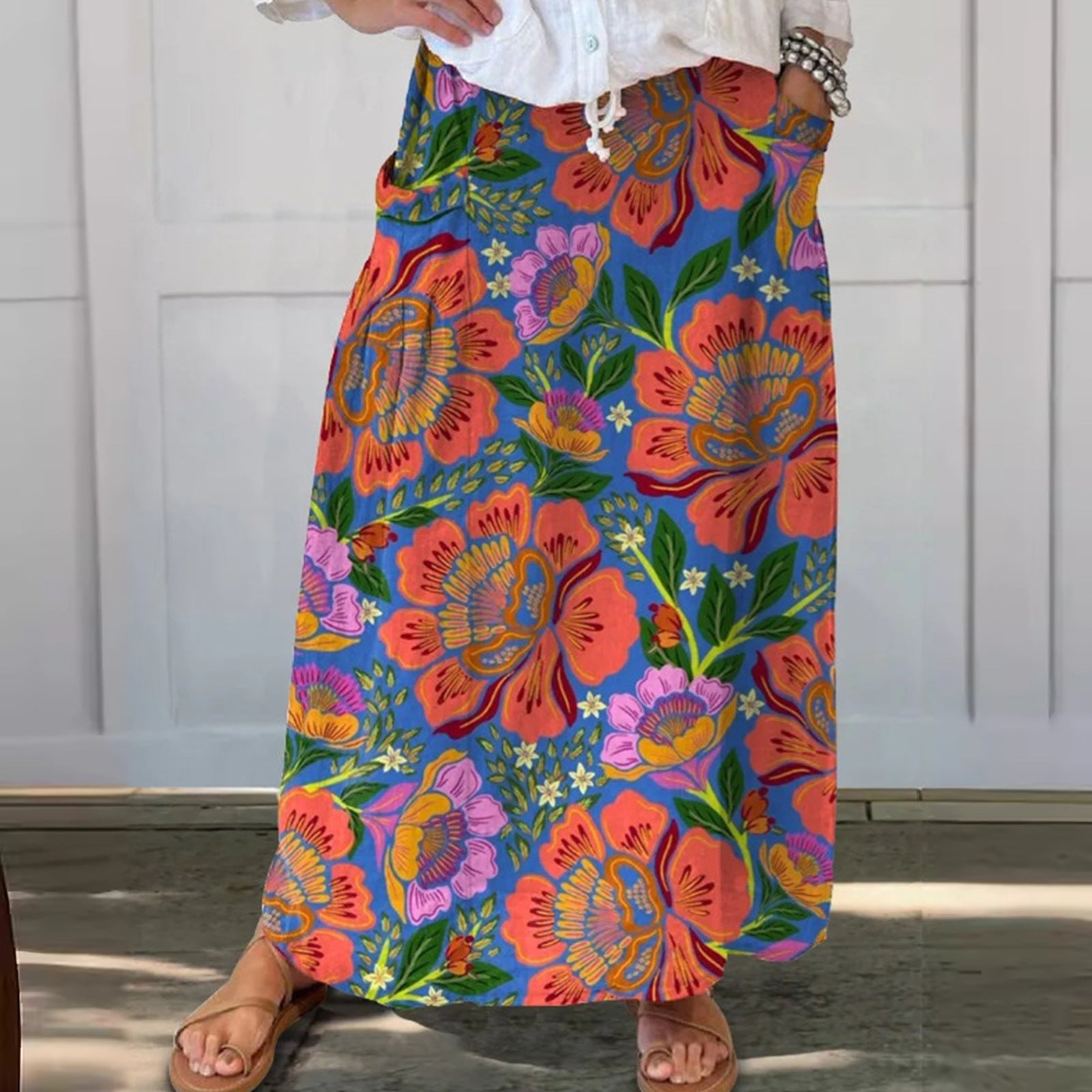 Casual Country Long Skirt With A Sophisticated Work-appropriate/Play Vibe