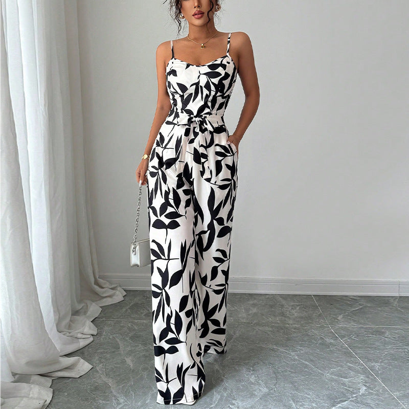 Summer Patterned Women’s Classic Jumpsuit