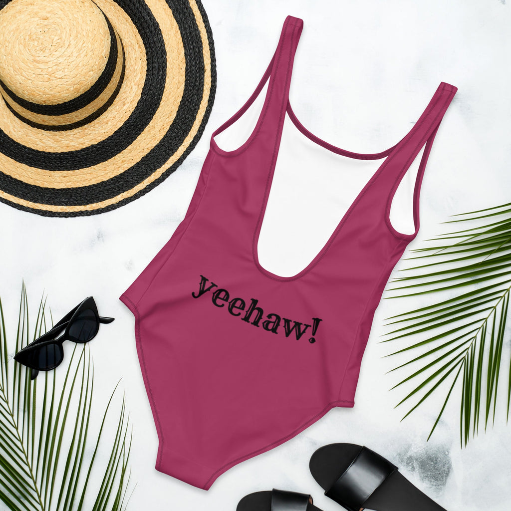 Baha Ranch Yeehaw Ride Cowboy Ride One-Piece Swimsuit