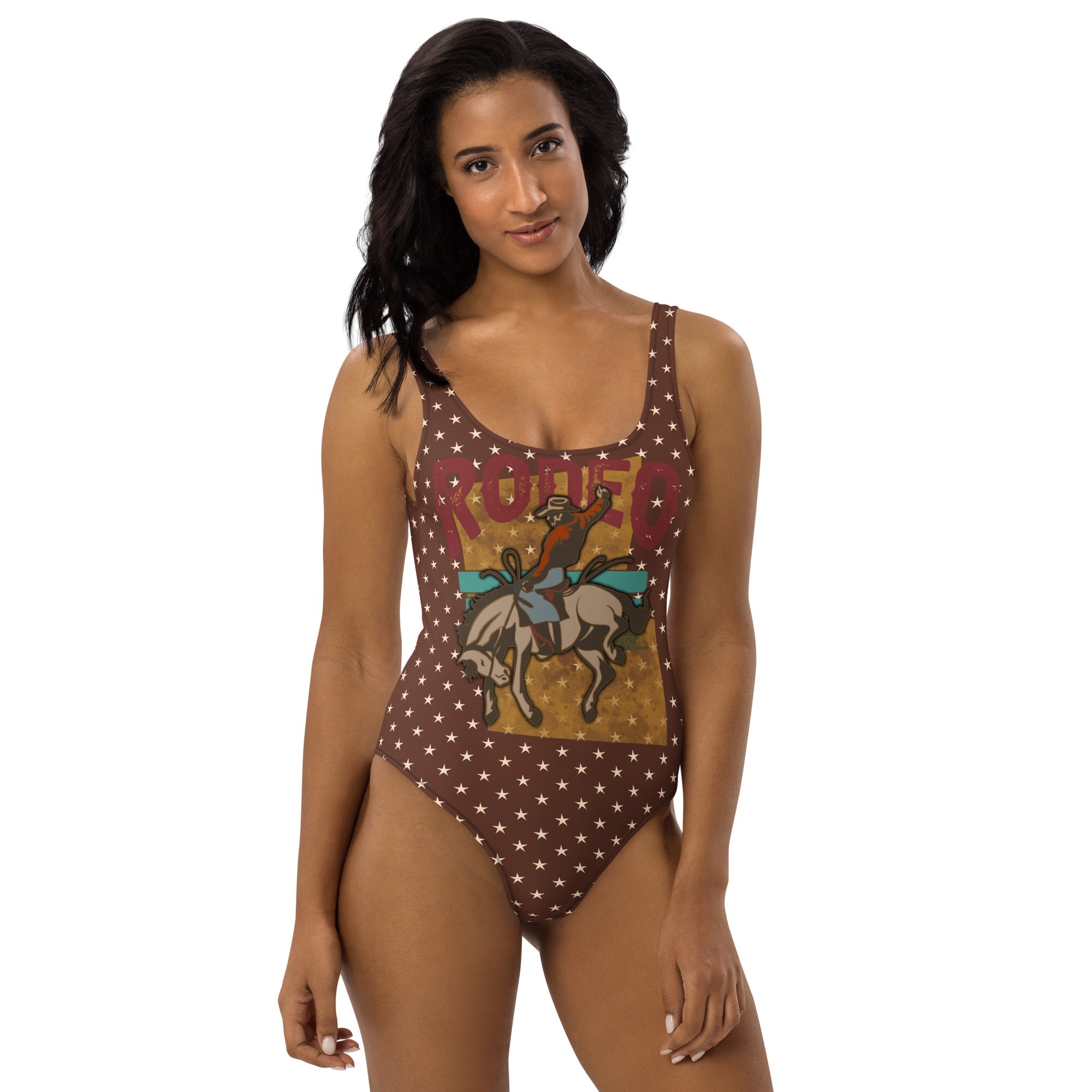 Baha Ranch Yeehaw Rodeo Stars One-Piece Swim Suit